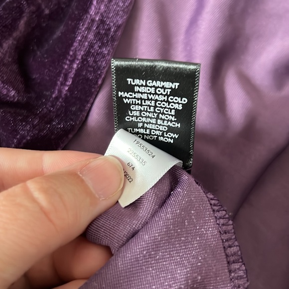 Torrid; Women’s Purple Velvet Tank Top. Size 2 - Picture 5 of 7